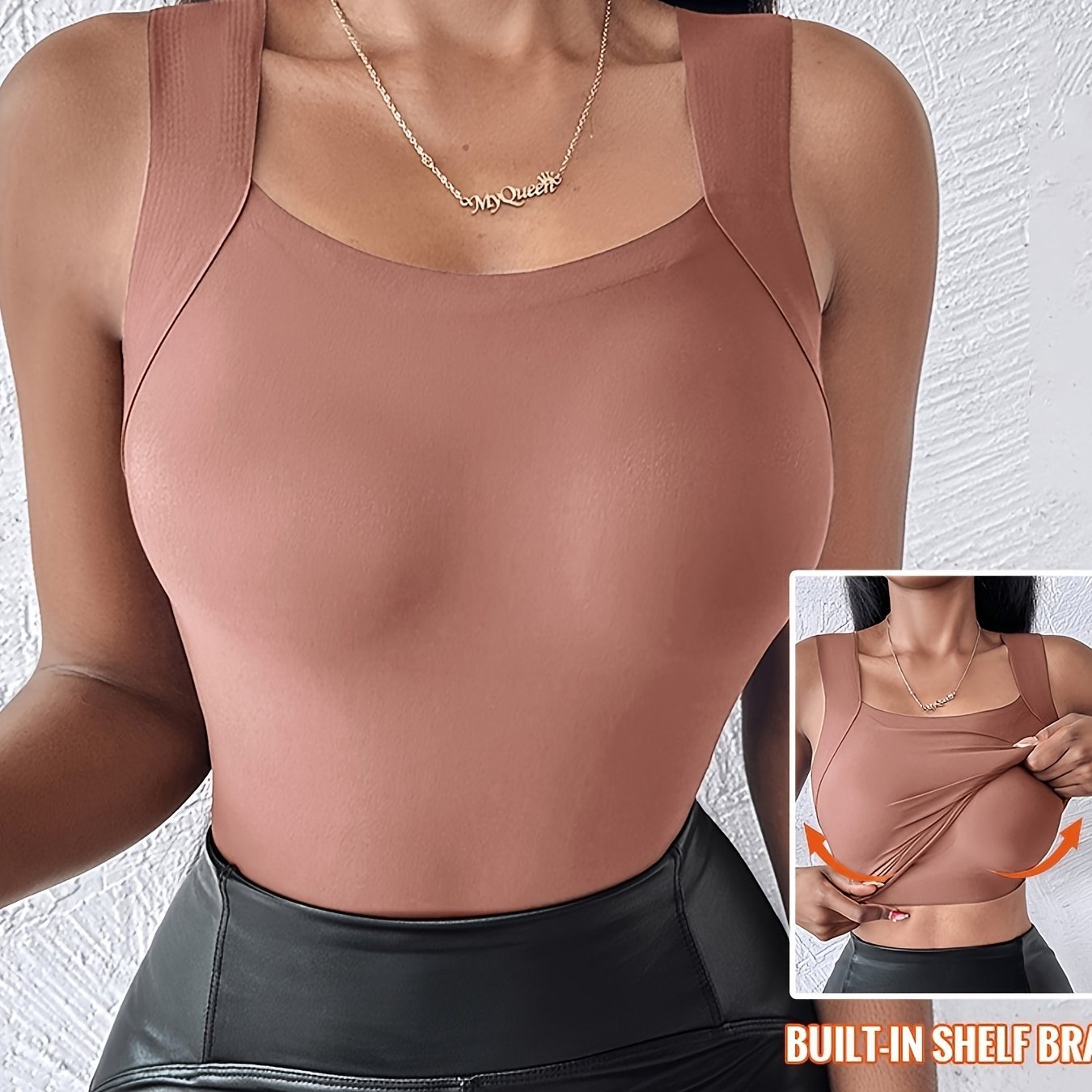 The U Neck Top (Built in Bra!)