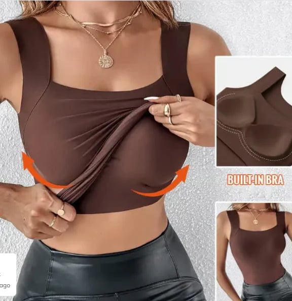 The U Neck Top (Built in Bra!)
