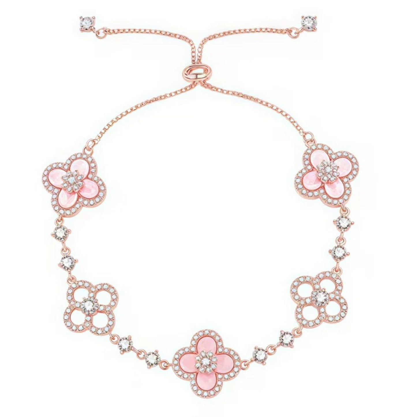 The Pink Eternal Clover Bracelet
