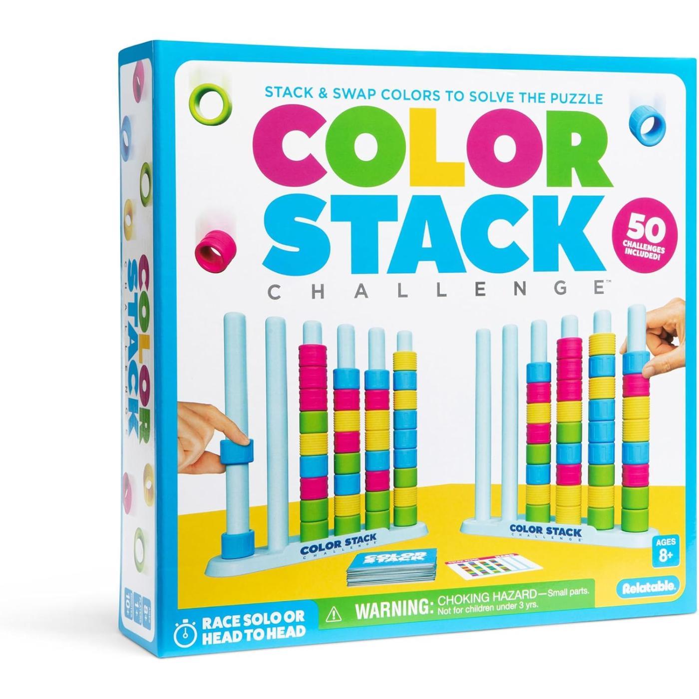 ColorDash Stack Race – Head-to-Head Color Matching Puzzle Game with Challenge Cards