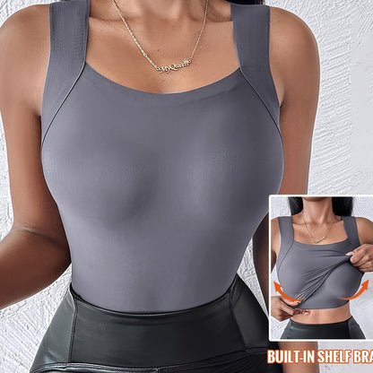 The U Neck Top (Built in Bra!)