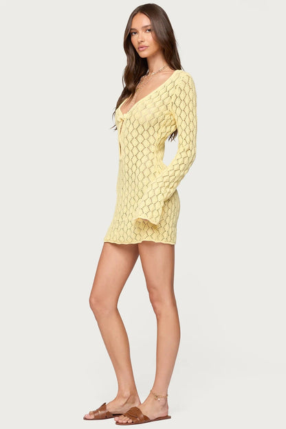 La Sirena® Crochet Mini Dress