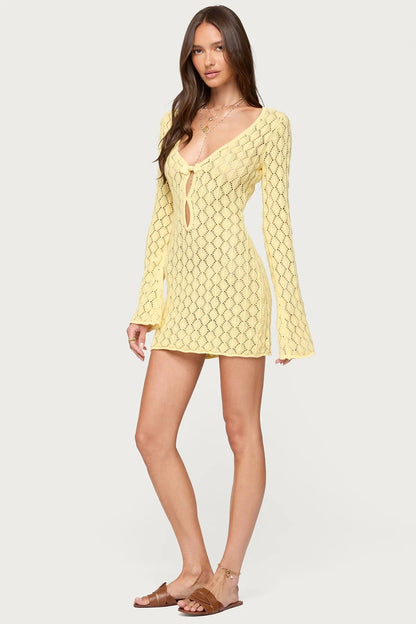 La Sirena® Crochet Mini Dress