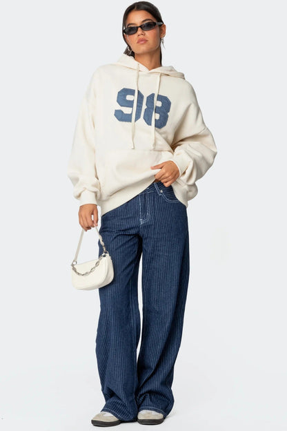 CityStitch® Pinstripe Low Rise Jeans