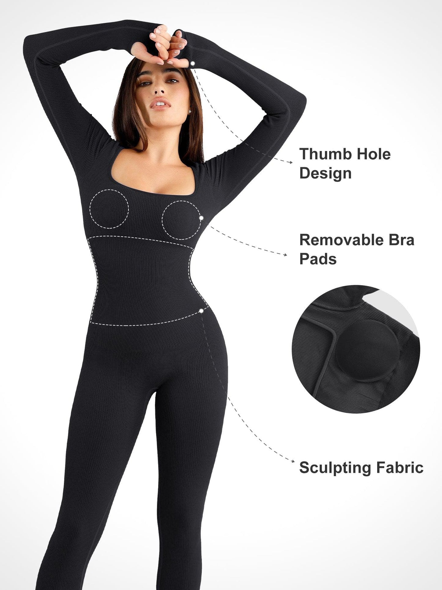 CurveHold™ Ribbed Bodysuit