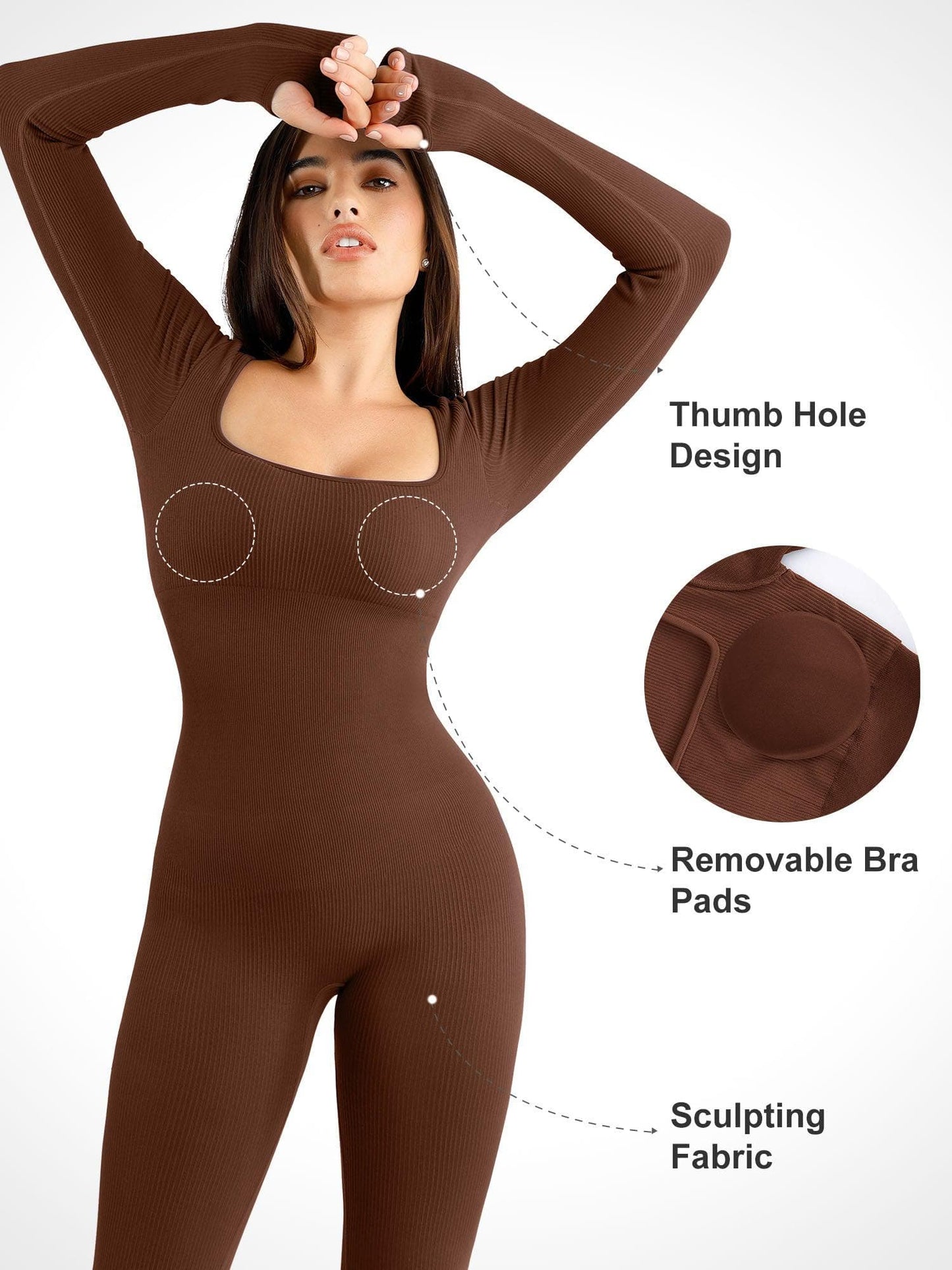 CurveHold™ Ribbed Bodysuit