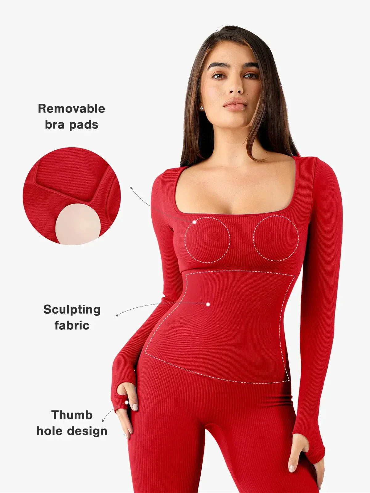 CurveHold™ Ribbed Bodysuit